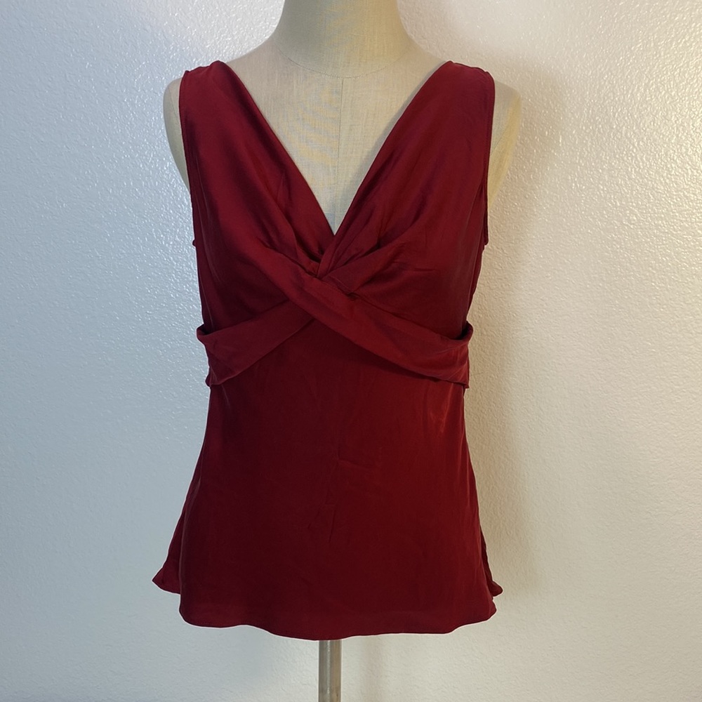 Ann Taylor Dark Red Blouse, Women’s Size 6